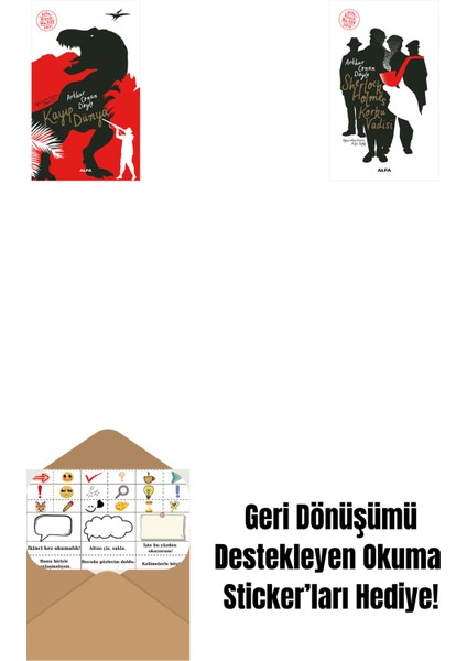 Kayıp Dünya + Sherlock Holmes - Korku Vadisi + Okuma Sticker'ları