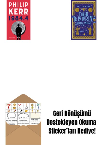 1984.4 + Dahi Ikizlerin Serüvenleri - Babilli Mavi Cin + Okuma Sticker'ları