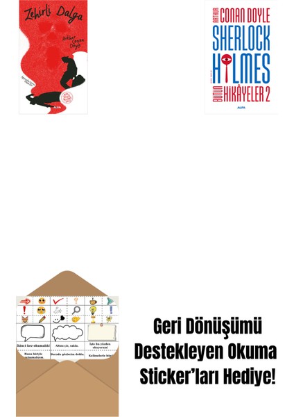 Zehirli Dalga + Sherlock Holmes - Bütün Hikayeler 2 (Ciltli) + Okuma Sticker'ları