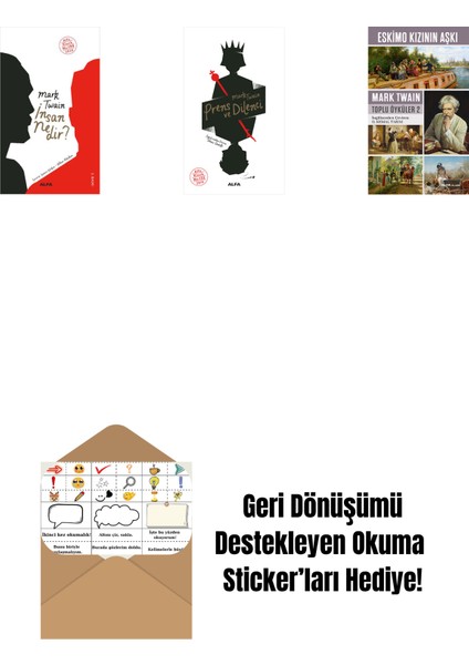 Insan Nedir? + Prens ve Dilenci + Eskimo Kızının Aşkı + Okuma Sticker'ları