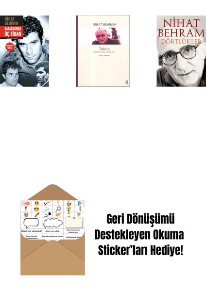 Darağacında Üç Fidan (Ciltli) + Tekzip + Dörtlükler + Okuma Sticker'ları