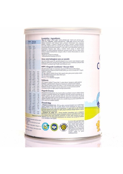 Hipp 3 Organik Combiotic Devam Sütü 350 gr 1+ Yaş No Color 3
