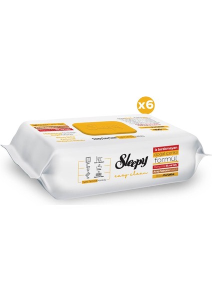 Easy Clean Arap Sabunu Katkılı Yüzey Temizlik Havlusu&mendili 6X100 (600 Yaprak) modelleri