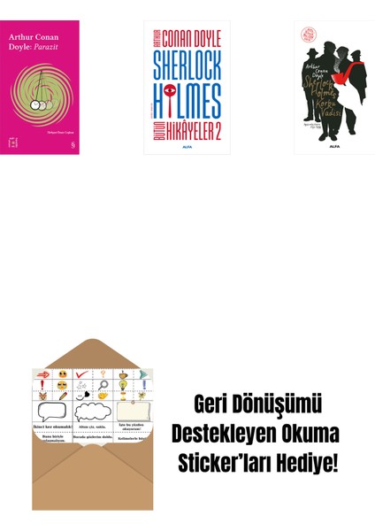 Everest Açıkhava 37 - Parazit + Sherlock Holmes - Bütün Hikayeler 2 + Sherlock Holmes - Korku Vadisi + Okuma Sticker'ları
