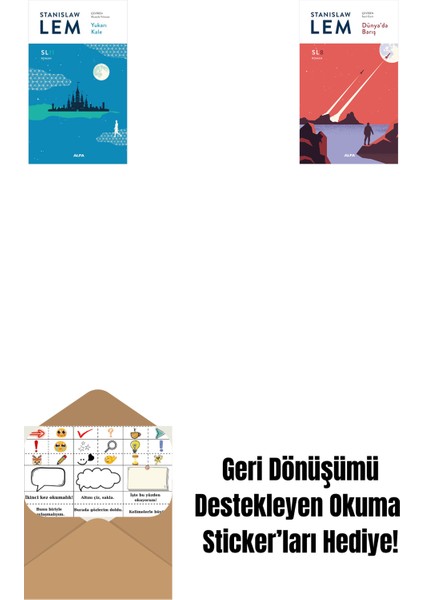Yukarı Kale (SL11) + Dünya’da Barış (Sl8) + Okuma Sticker'ları