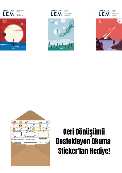 Solaris - SL10 (Ciltli) + Gelecekbilim Kongresi (Sl7) + Dünya’da Barış (Sl8) + Okuma Sticker'ları