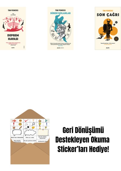 Deprem Havası + Süresi Dolanlar + Son Çağrı + Okuma Sticker'ları