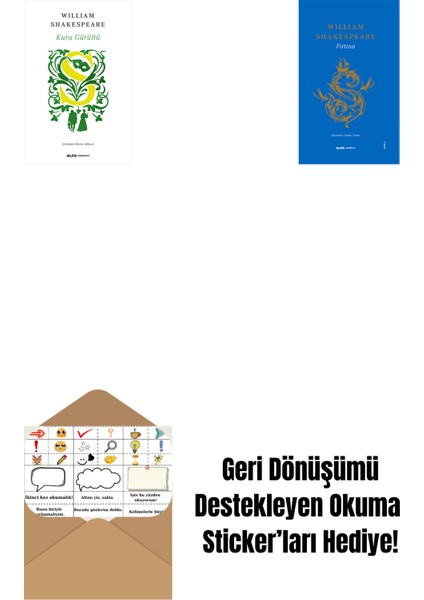 Kuru Gürültü + Bir Yazdönümü Gecesi Rüyası (Ciltli) + Okuma Sticker'ları