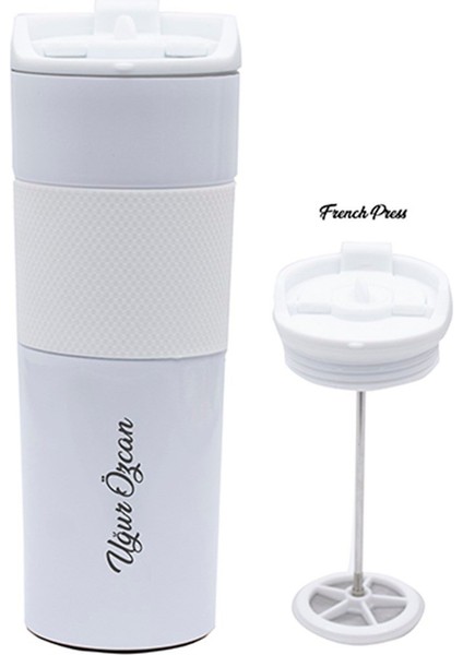 Kişiye Özel Premium French Pres Çelik Termos 450 ml M3 fiyatları