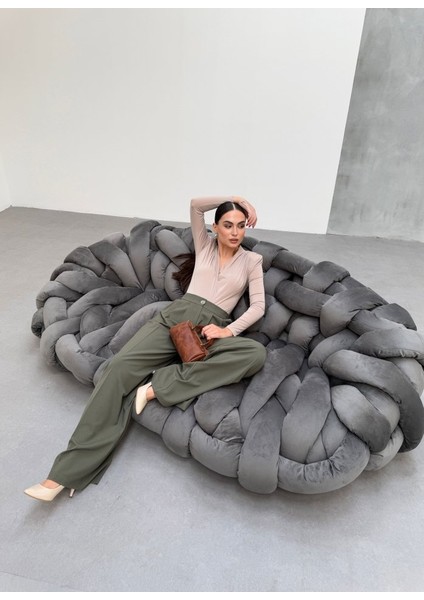 230 gr Poly Viscose Full Lycra Pi̇leli̇ Palazzo Pantolon modelleri