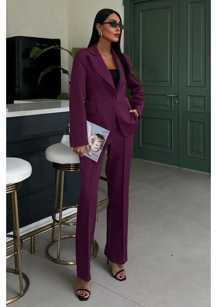 Sırt Dantel Detay Premium Takım Elbise 10031