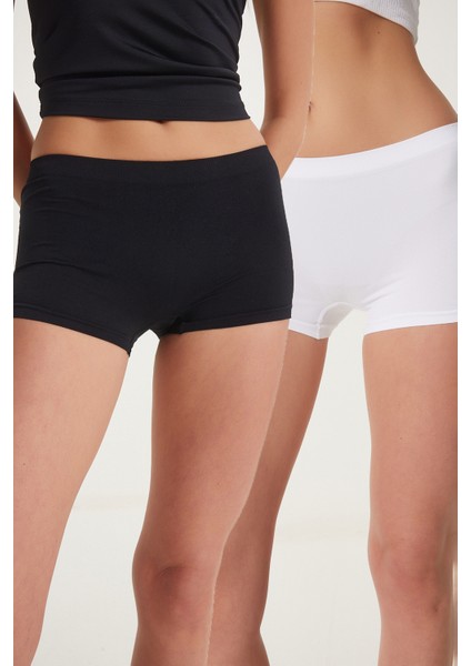 2’li Paket Dikişsiz Örme Boxer