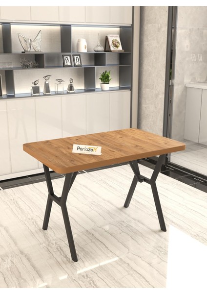 Aras 70X110CM Atlantik Mutfak Masası, Mutfak Masası Takımı, Yemek Masası, 4 Kahverengi Sandalye