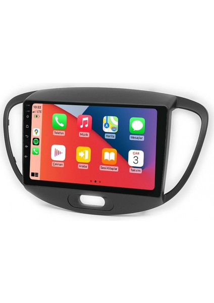 Q101784 Hyundai I10 2008-2011 6 GB Ram 64 GB Hafıza QLED Ekran Carplay Android Multimedya Teyp