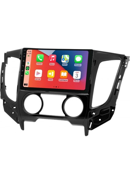 Q101771 Mitsubishi L200 2015 2020 6 GB Ram 64 GB Hafıza QLED Ekran Carplay Android Multimedya Teyp