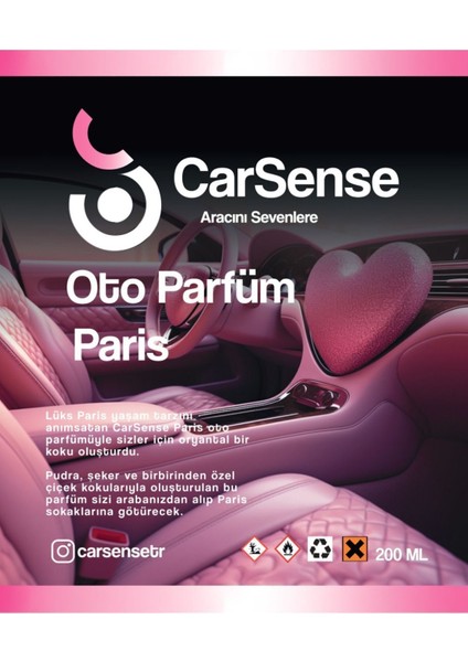 Oto Parfüm Paris - Sprey Araç Kokusu 200 ml fiyatları