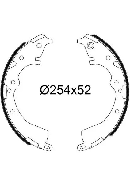 Arka Fren Balatası Pabuc Daıhatsu Delta 9299 Toyota Hılux 8797 Land Caruıser 8089 Hıace 8389 Lıt