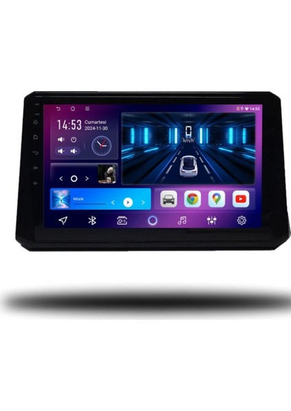 Q101782 Toyota Corolla 2019 Üzeri 6 GB Ram 64 GB Hafıza QLED Ekran Carplay Android Multimedya Teyp