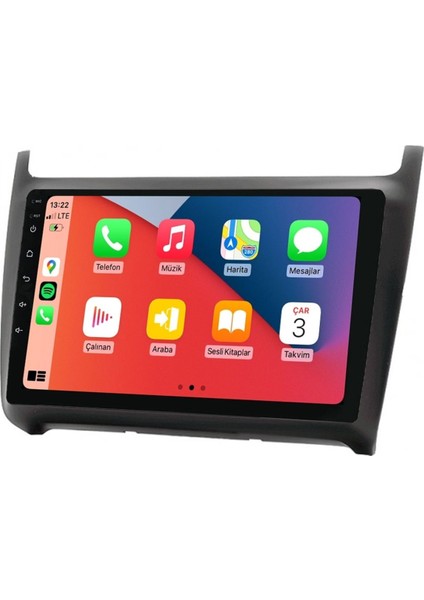 Q101778 Volkswagen Polo 2008-2015 6 GB Ram 64 GB Hafıza QLED Ekran Carplay Android Multimedya Teyp
