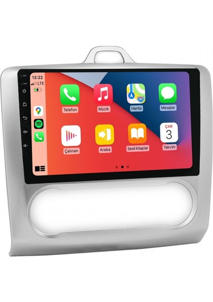 Q101789 Ford Focus 2 Digital Klima 6 GB Ram 64 GB Hafıza QLED Ekran Carplay Android Multimedya Teyp