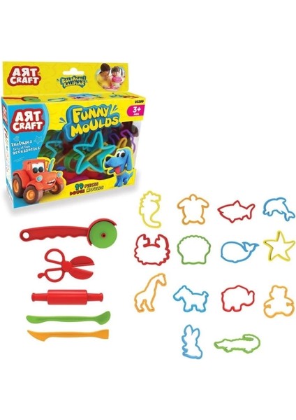 03299 Art Craft 19 Parça Eğlenceli Kalıplar