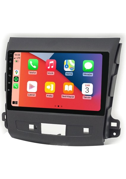 Q101784 Mitsubishi Outlander 2008-2012 6 GB Ram 64 GB Hafıza QLED Ekran Carplay Android Multimedya Teyp