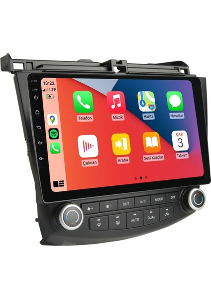 Q101772 Honda Accord 2003 2008 6 GB Ram 64 GB Hafıza QLED Ekran Carplay Android Multimedya Teyp