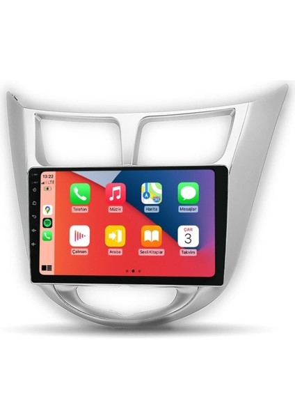 Q101782 Hyundai Accent Blue 6 GB Ram 64 GB Hafıza QLED Ekran Carplay Android Multimedya Teyp