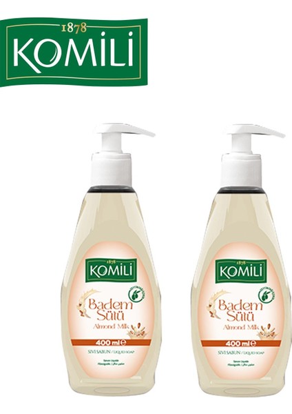 Komili Sıvı Sabun Badem Sütü 400ML 2 Adet