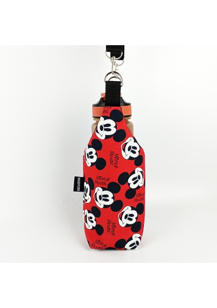 1 Litrelik El Yapımı U Model Mickey Mouse Desenli Matara Kılıfı