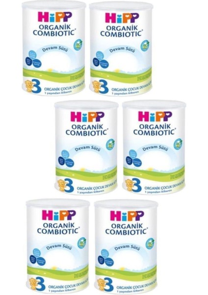 Organik Combiotic Devam Sütü 3 Numara 350 gr x 6 Adet