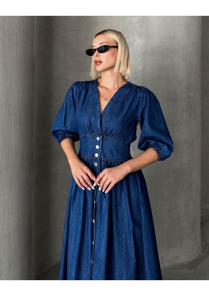 7037 Kot Elbise-Mavi modelleri