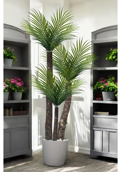Yapay Palmiye Ağacı 3 Dal 130 cm 27 Yaprak