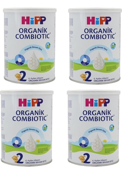 Hipp 2 Organik Combiotic Devam Sütü 350 gr 4 Adet