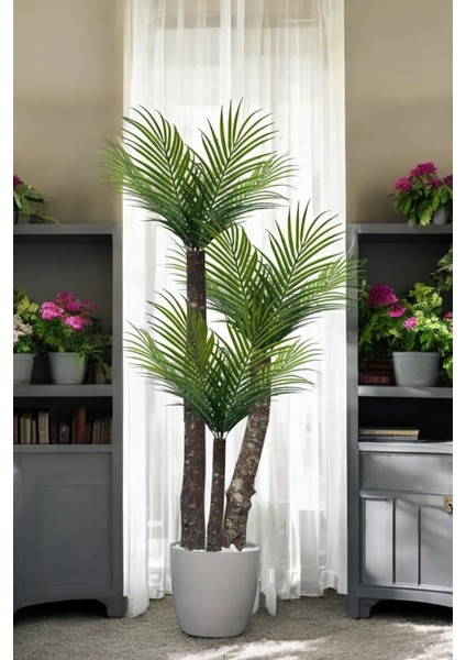 Yapay Palmiye Ağacı 3 Dal 130 cm 27 Yaprak