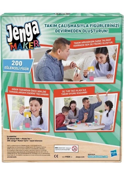 Bfs Nessiworld F4528 Hasbro Gaming - Jenga Maker +8 Yaş modelleri