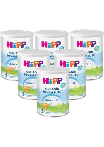 Hipp Organik Combiotic Devam Sütü 3 Numara 350 gr x 6 Adet