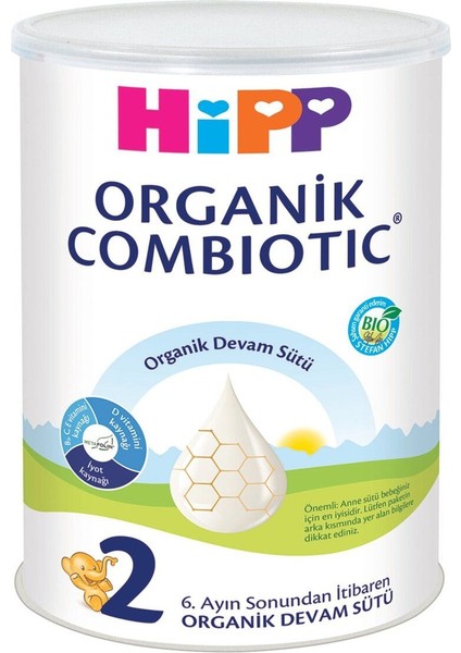 Hipp 2 Organik Combiotic Devam Sütü 350 G