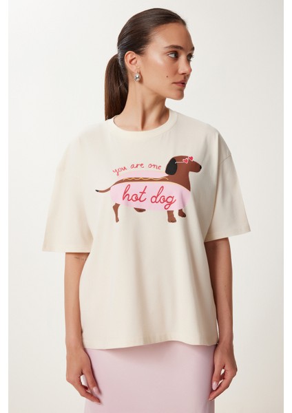 Baskılı Pamuklu Örme T-Shirt fırsatları