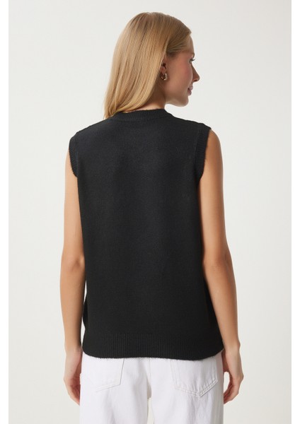 Fiyonklu Triko Süveter LPF0057 SİYAH fırsatları