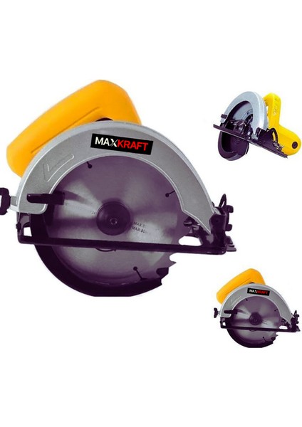 Profesyonel Metal Çift Dişli 185 mm Bakır Motor Ahşap Sunta Kesme Daire Testere Makinesi