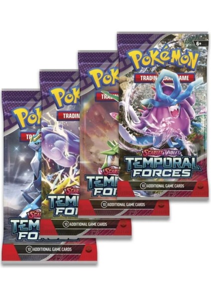 Pokemon Oyun Kartı Tcg Scarlet & Violet Temporal Forces Lisanssız Booster Pack - 1 Paket (10 Kart) fiyatları