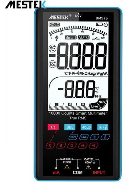 DM97S Büyük Ekran Akıllı Aralık Taşınabilir Multimetre modelleri