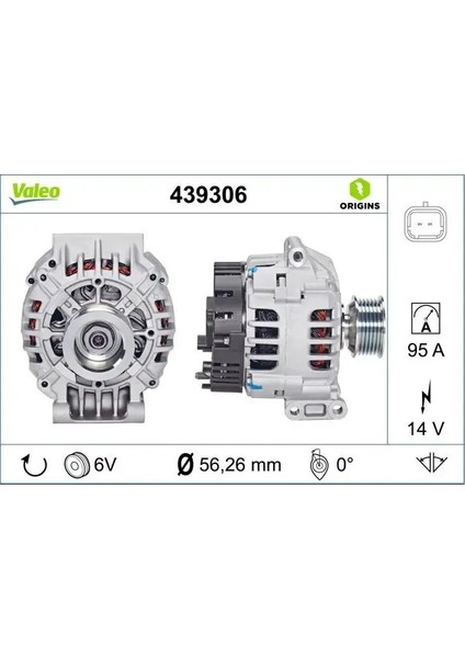 Alternator 12V 95A Clıo Iı Espace Kangoo Laguna