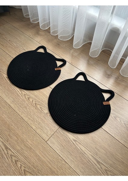 Kedi Köpek Mama Beslenme Altığı | Kedi Köpek Mama Paspası | Dekoratif Evcil Hayvan Matı | 1 Çift fırsatları