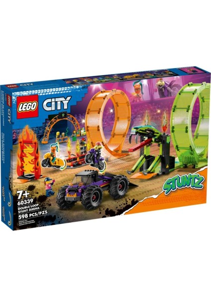 60339 LEGO City - Çift Çemberli Gösteri Arenası 598 Parça +7 Yaş