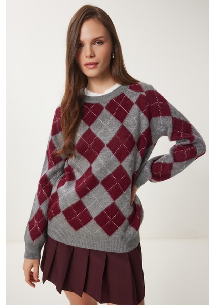 Baklava Desenli Yumuşak Dokulu Triko Kazak modelleri