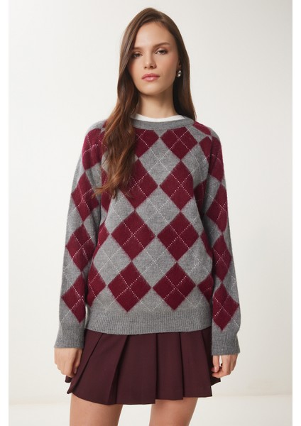 Baklava Desenli Yumuşak Dokulu Triko Kazak fırsatları