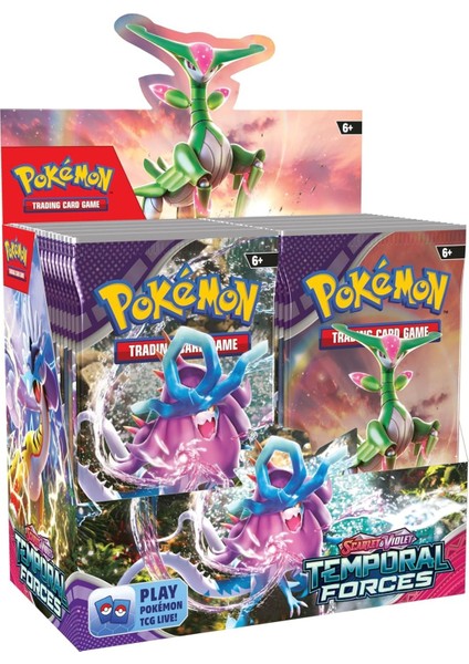Pokemon Oyun Kartı Tcg Scarlet & Violet Temporal Forces Lisanssız Booster Pack - 3 Paket (30 Kart) fırsatları