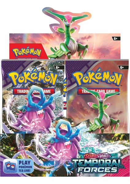 Pokemon Oyun Kartı Tcg Scarlet & Violet Temporal Forces Lisanssız Booster Pack - 3 Paket (30 Kart) indirimleri